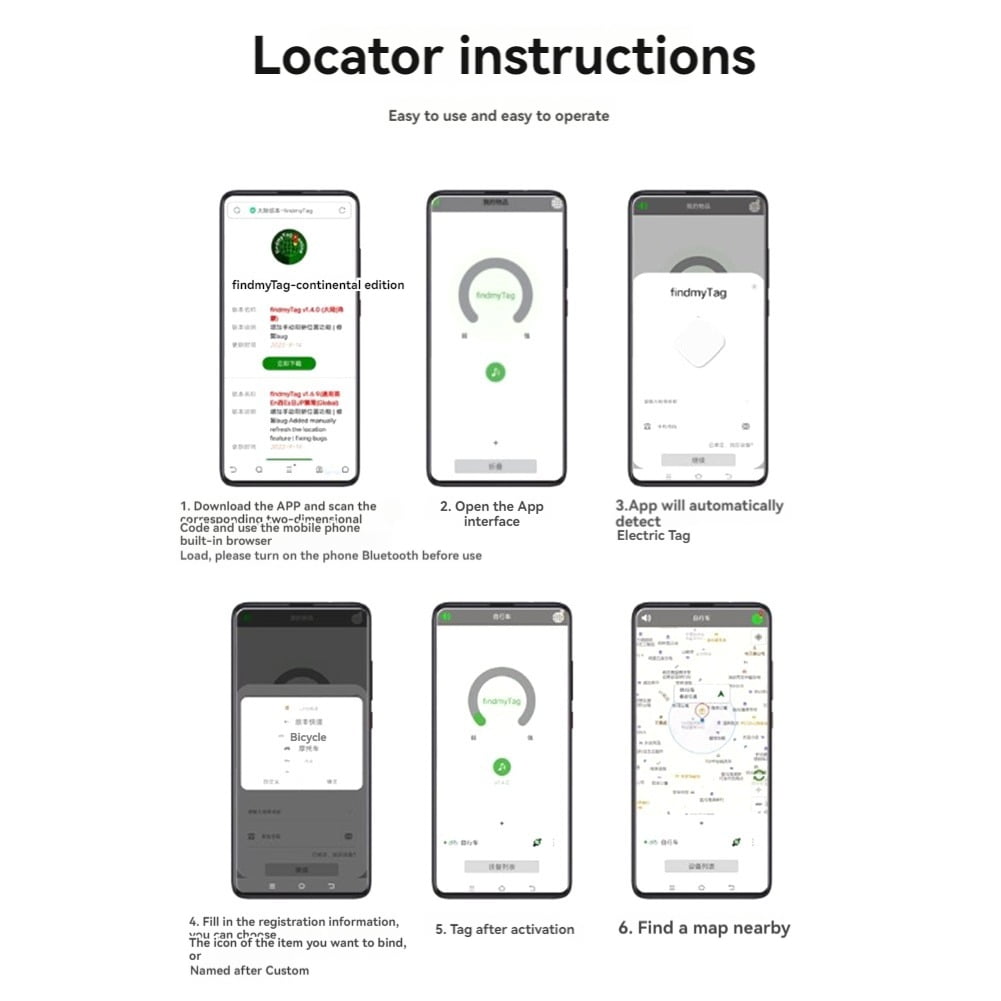 Dog Tracker Pet Tracker-Dog Tracking Collar Waterproof IP65 Works with Any Collar (Android & IOS Universal) Cat Version