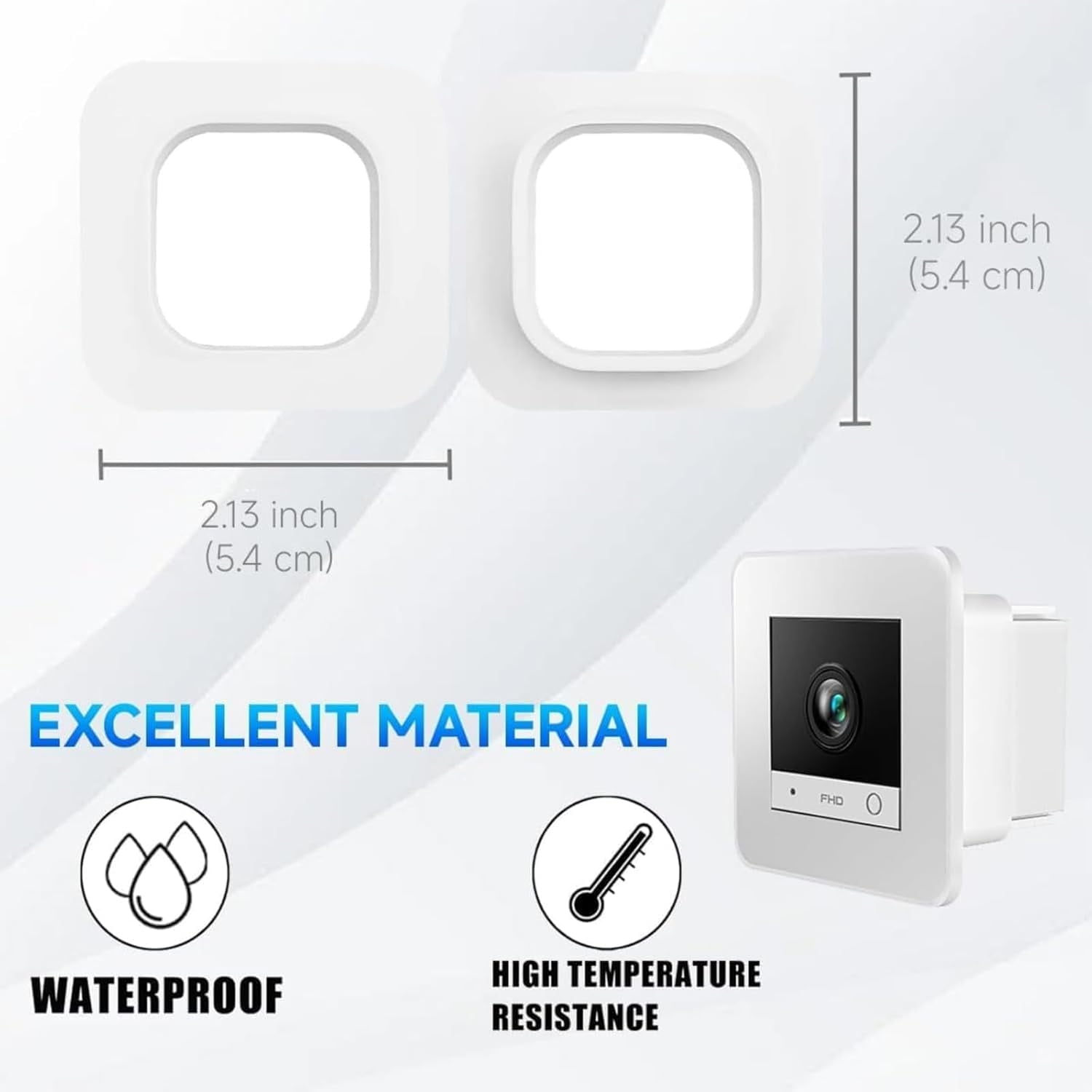 Aquarium Camera, 2K HD WiFi Pet Monitor, 140° Wide-Angle Anti-Glare Macro Lens, 24/7 Recording for Fish Reptiles Window Security Surveillance System (C#1 PCS)