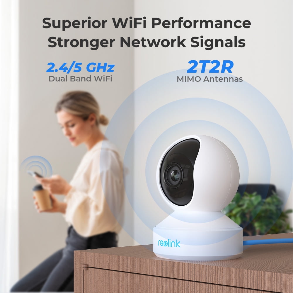 Reolink E1 5MP 2.4/5G Wifi Indoor Security Camera PTZ Human/Pet AI Ideal for Baby Monitor Smart Home