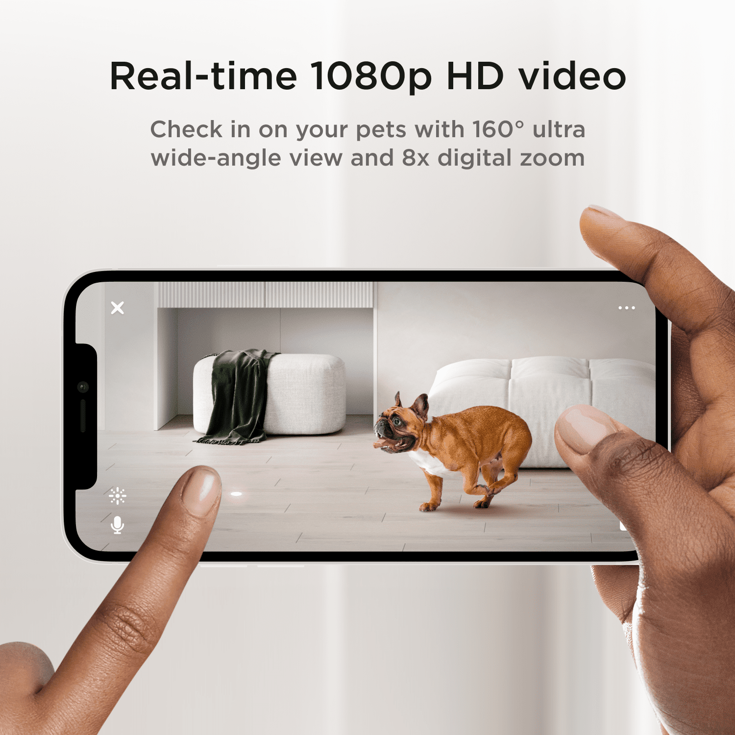 Petcube Play 2 WiFi Pet Camera with Laser Toy, 1080p HD, 160° View, Two-Way Audio, Night Vision, Motion & Sound Alerts, Dog & Cat Monitor with App