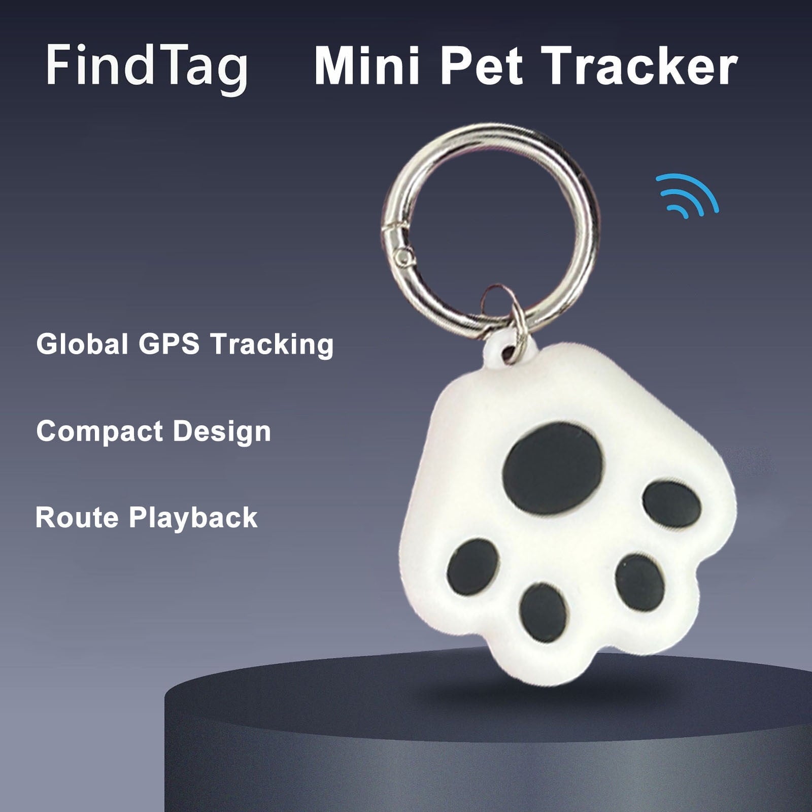 Cat Tracker Mini Tracker for Pets Android Smart Pet Tracker Location Tracking Works Worldwide with Any Collar No Other Fees - No Collar