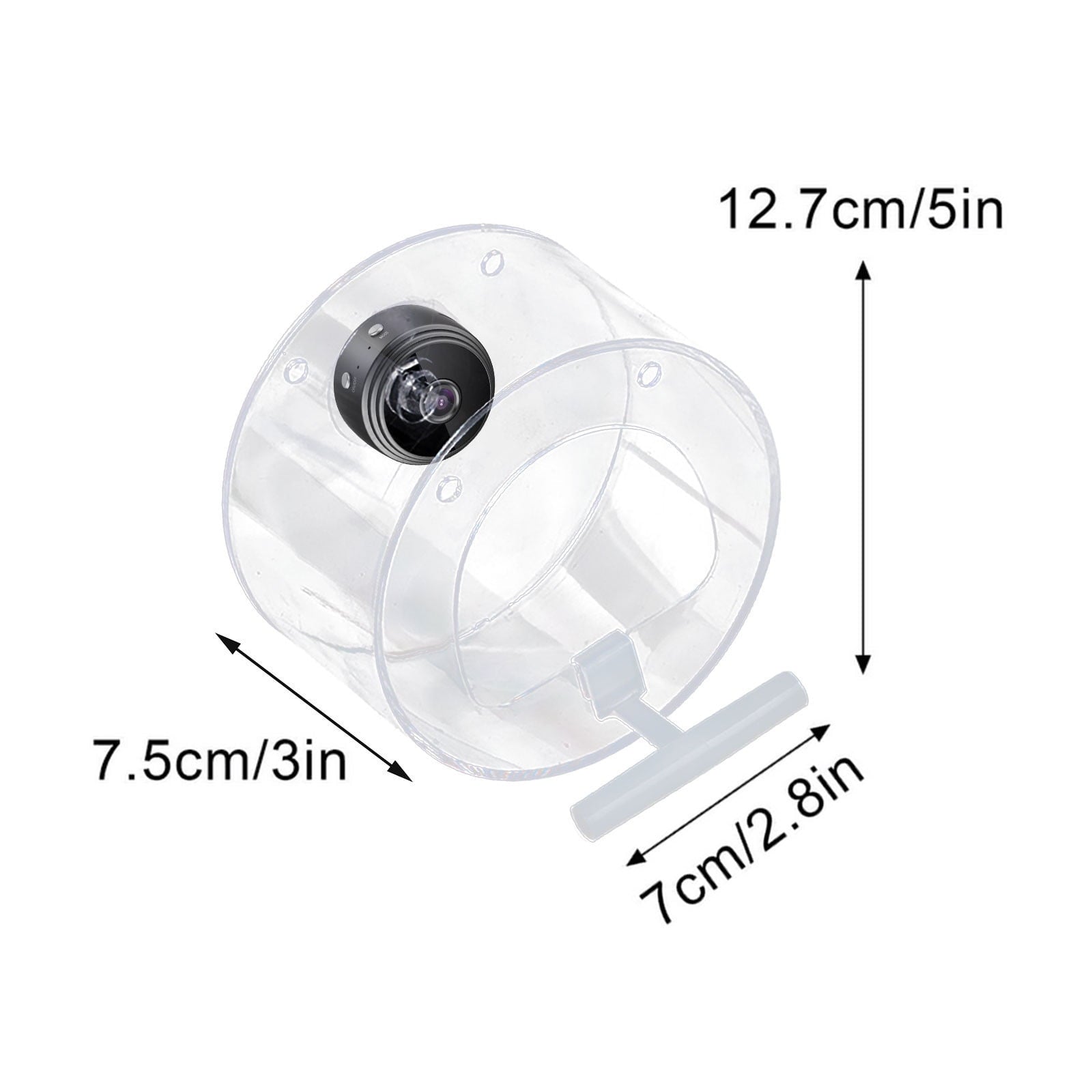 Window Bird Feeder Clearance! Clear Bird Feeders, Bird Feeder With Camera, Outdoor Smart Hanging Bird Feeder With Camera, Bird Feeder With Camera Hd 1080p Night-Version Video Camera Wifi