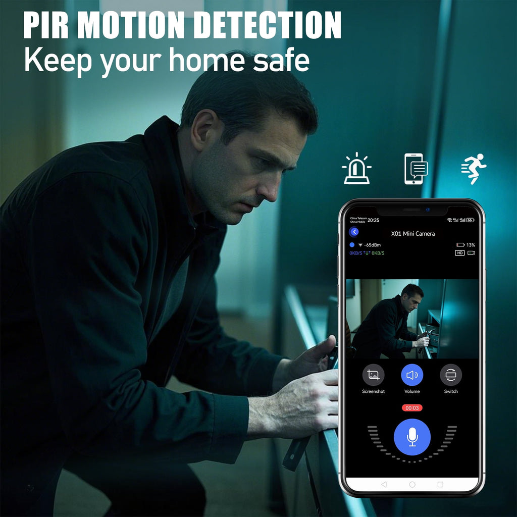 1080P Indoor Home Security Camera with Phone App, 2.4G WiFi Pet Camera with Audio & Night Vision, Baby Monitor with Speaker