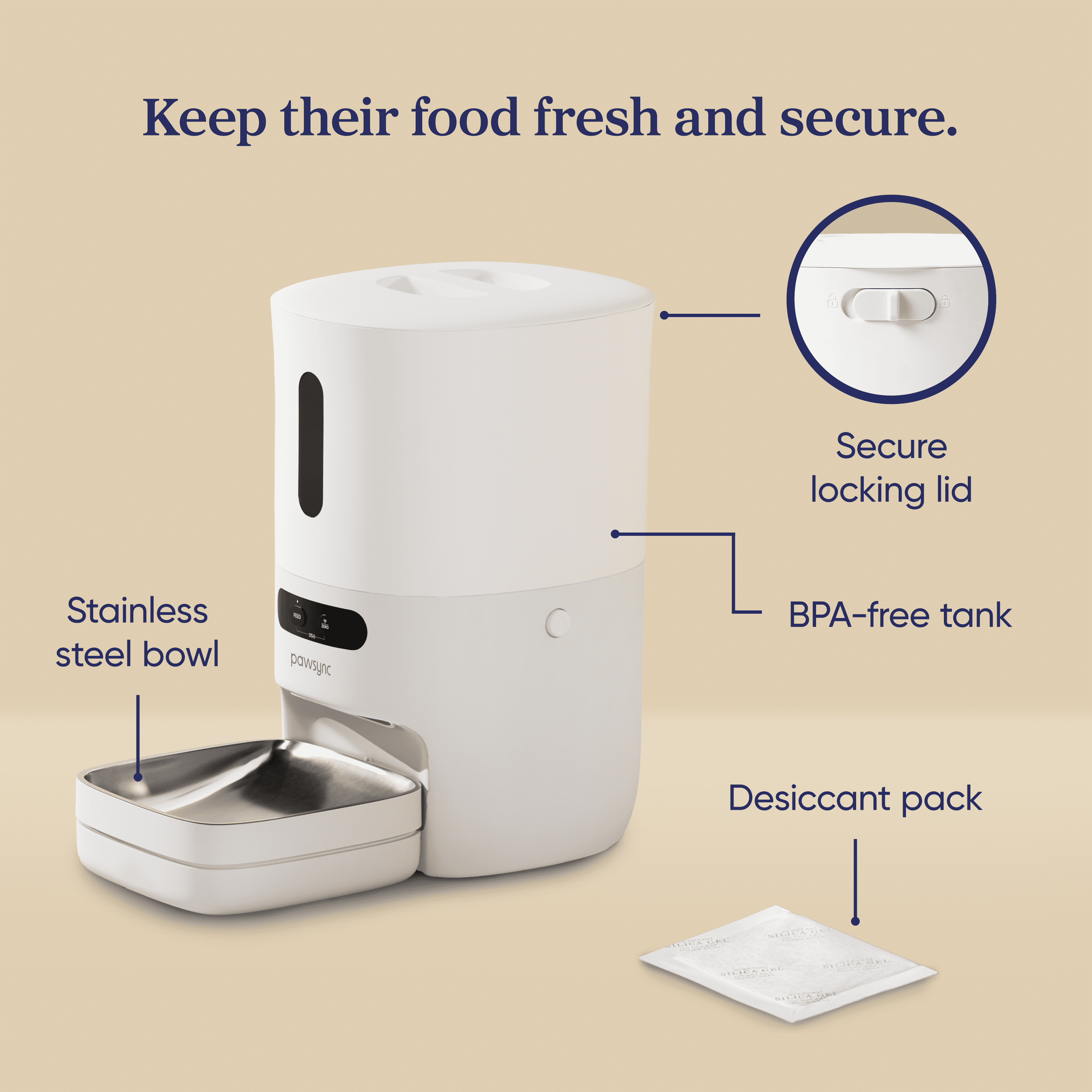 Pawsync Smart Automatic Pet Feeder