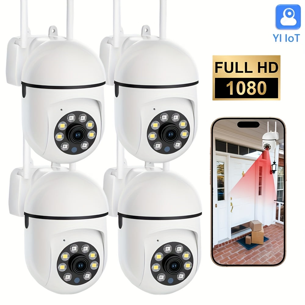 Smart Home Security Cameras YI IoT - 1080P FHD 2.4G WiFi, PTZ Wireless IP Camera with Two-Way Audio, Motion Detection Alerts, Night Vision, Auto Tracking for Elderly, Youngsters, Pets