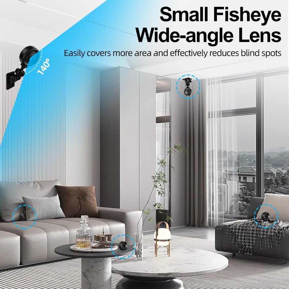 Wiher HD Wireless Indoor Camera, 1080P HD WiFi Camera, App-Controlled, for Home and Office Security, Video Camera for Baby and Pets