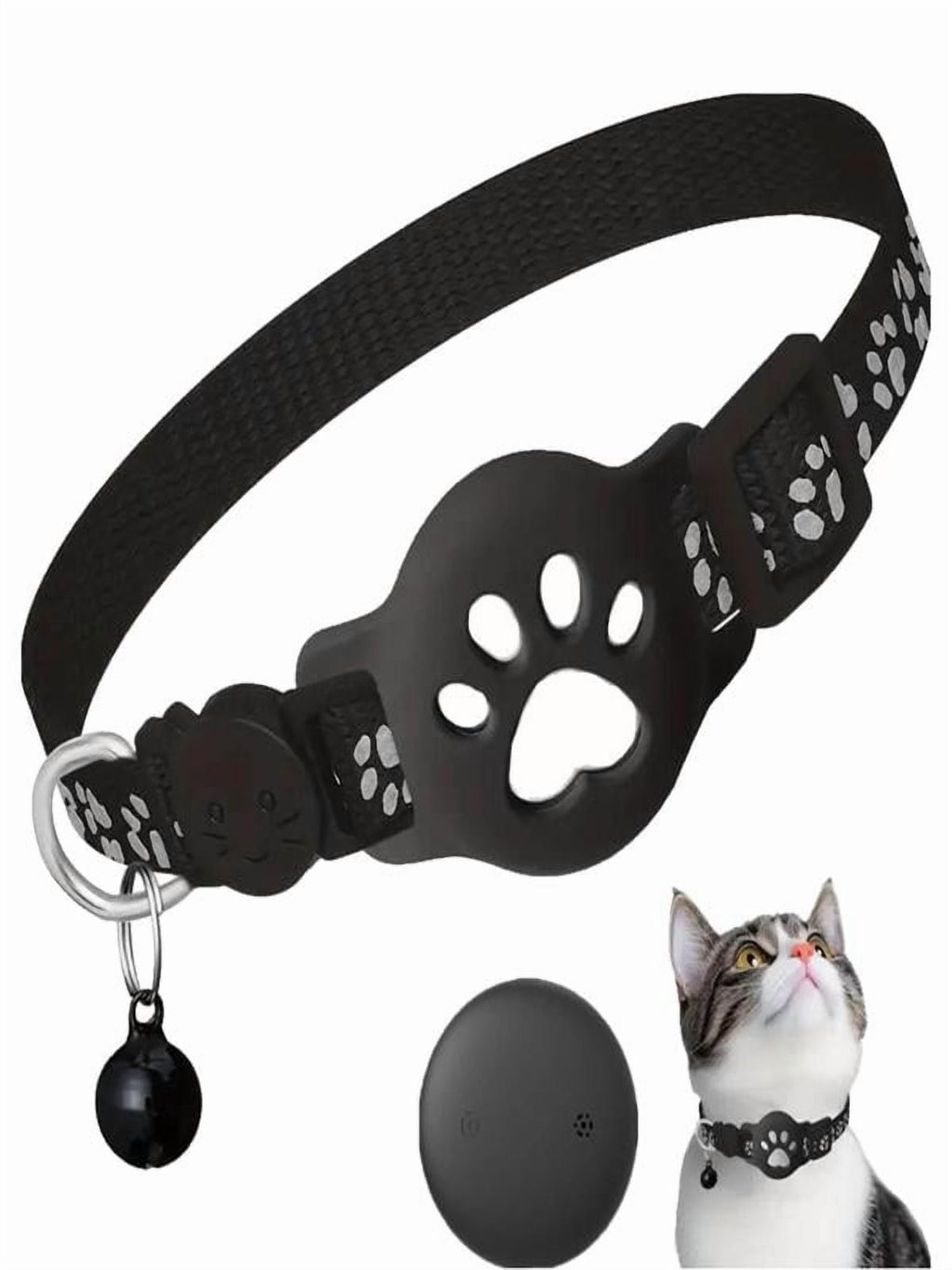 GPS Pet Tracker Collar for Cats Waterproof No Monthly Fee Advanced Tracking Device for Pet Safety