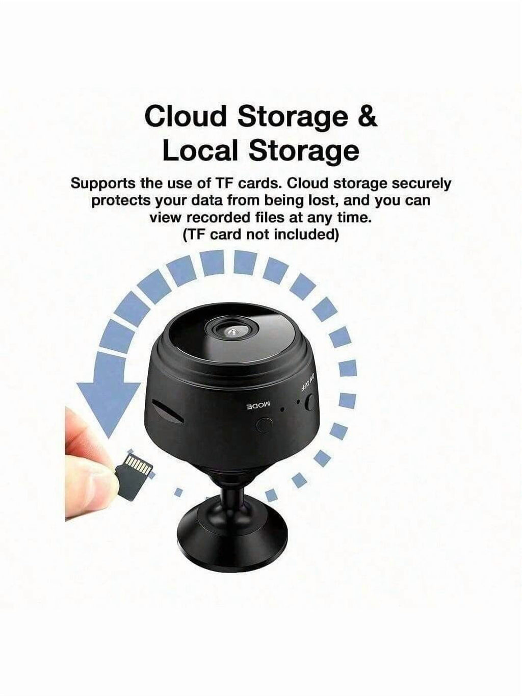 GENAI 1/2/4pcs Home Security Camera -720P WiFi Nanny Cam With Night Vision, Motion Detection, And Home Security For Indoor Outdoor Pet Monitoring - Compact And Discreet Design (Support 2.4GWIFl Only)