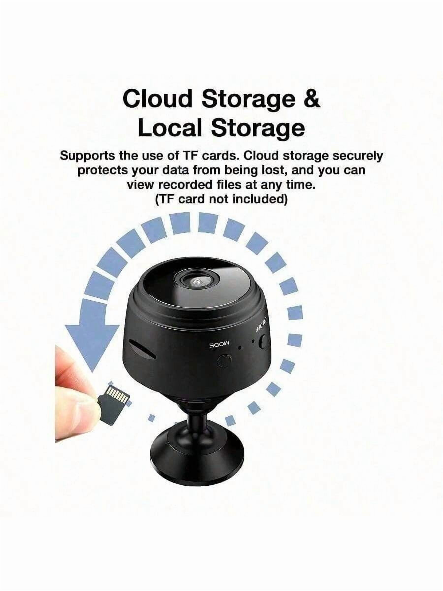 GENAI 1/2/4pcs Home Security Camera -720P WiFi Nanny Cam With Night Vision, Motion Detection, And Home Security For Indoor Outdoor Pet Monitoring - Compact And Discreet Design (Support 2.4GWIFl Only)