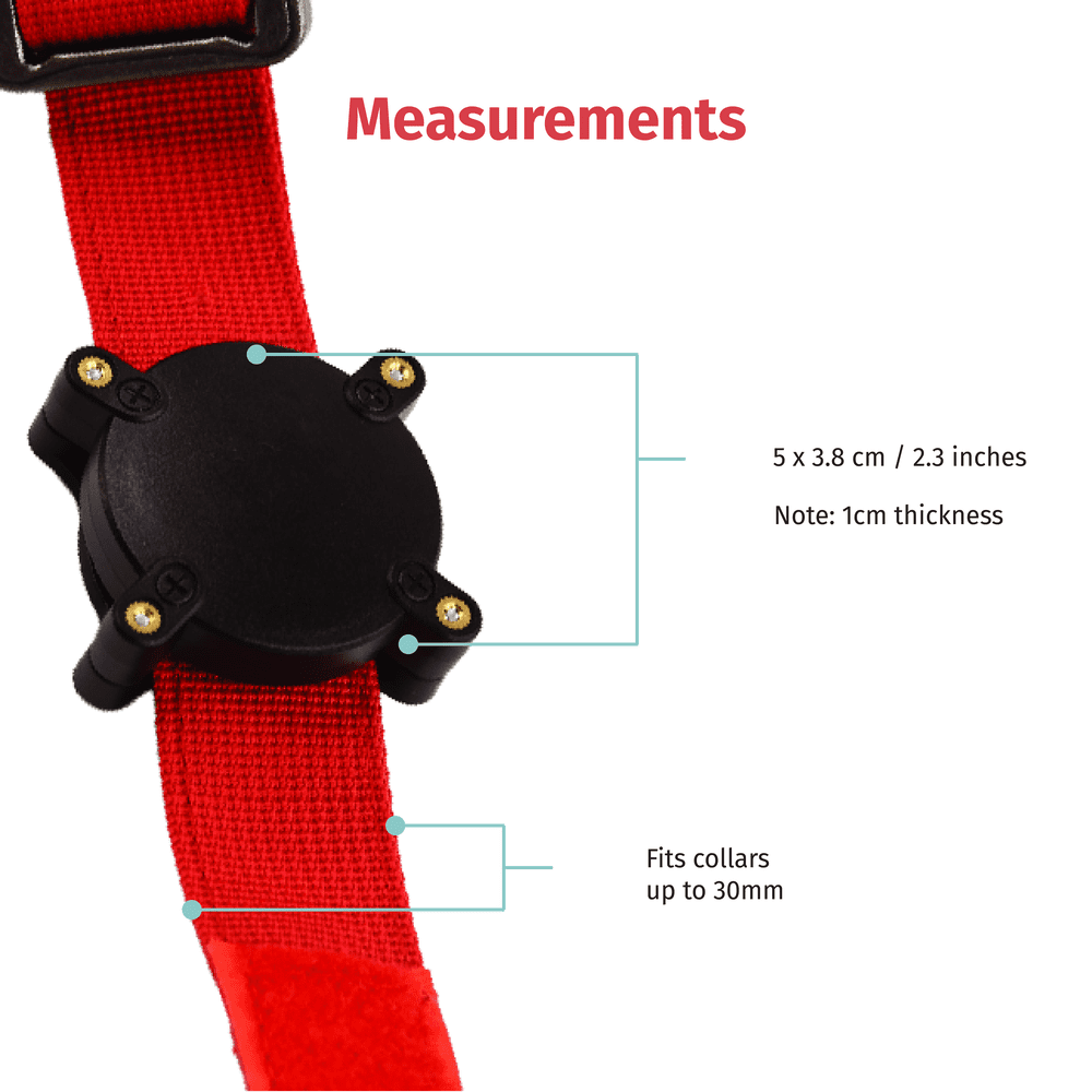 Waterproof ABS Airtag Dog Cat Collar Holder - Durable