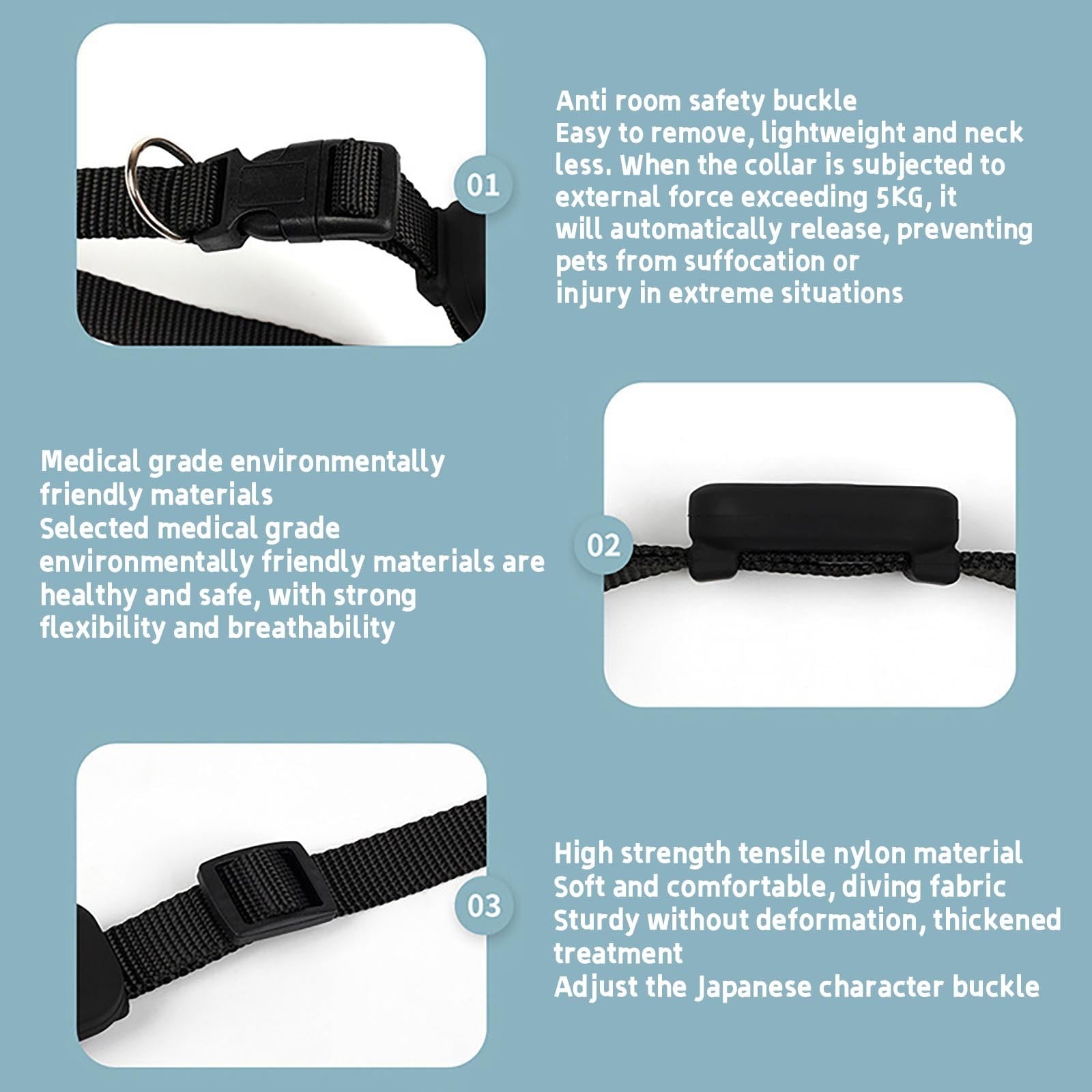 GPS Pet Positioning Collar – Anti-Lost Tracker for Cats & Small Dogs, Waterproof Silicone, Mobile Phone Real-Time Check