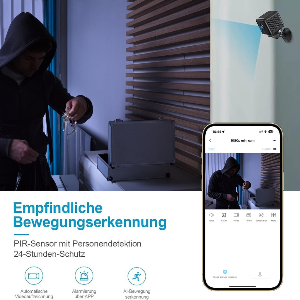 X9 1080p Mini Camera Home Small Wireless Wifi Cameras Outdoor Upgraded Pet Motion Detection Security Alerts Night Vision Cam