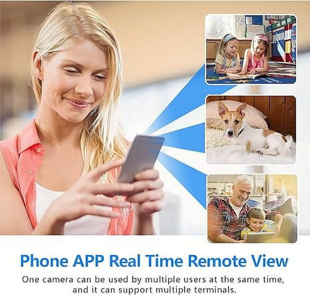 Mini Security Camera Wireless | HD Nanny Cam | Baby Monitor for Indoor Outdoor, WiFi Hidden Camera, Cloud & SD Storage, Night Vision& Motion Detection for Pet/Baby/Nanny Surveillance and Home Security