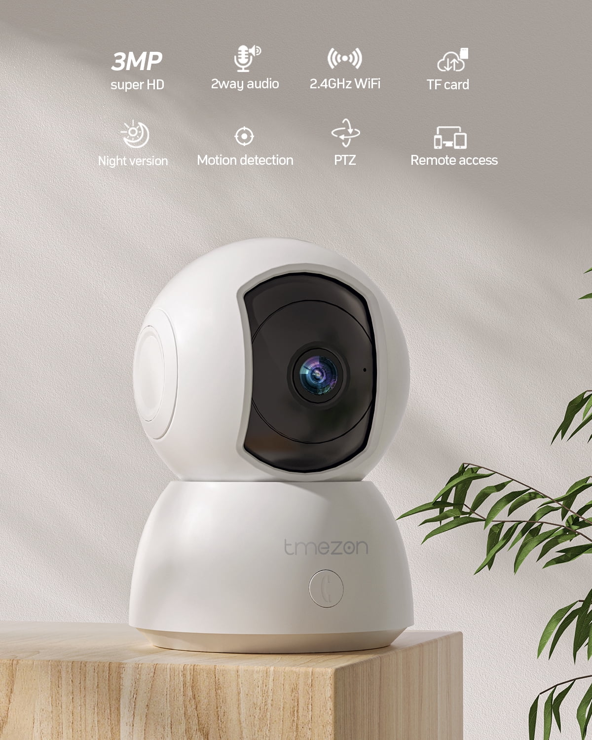 TMEZON Video Pet Dog Camera Indoor Two Way Wireless