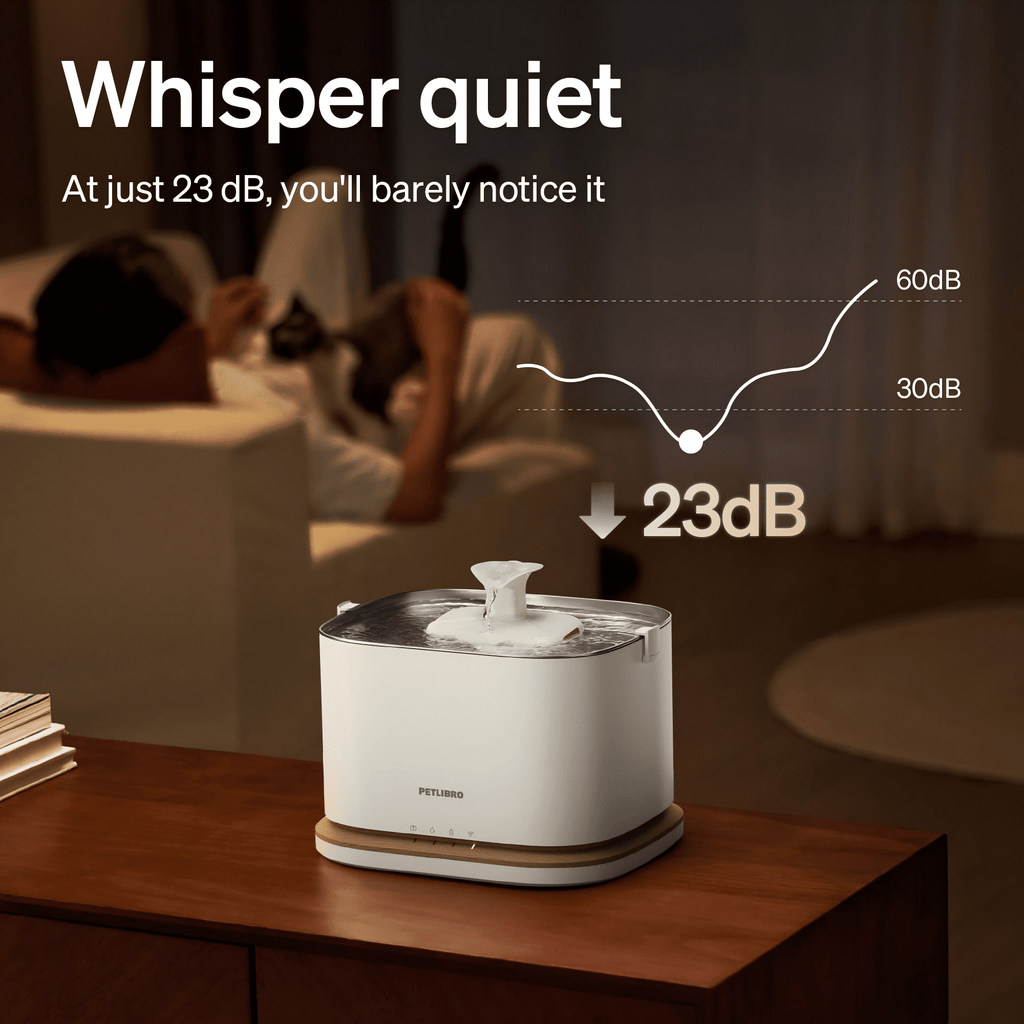 PETLIBRO Upgrade Cat Water Fountain, Cordless Cat Fountain Battery Operated, App Monitoring 3L/101oz Dockstream 2 Pet Water Fountain with Stainless Steel Tray, 5GHz WiFi Dog Water Bowl Dispenser