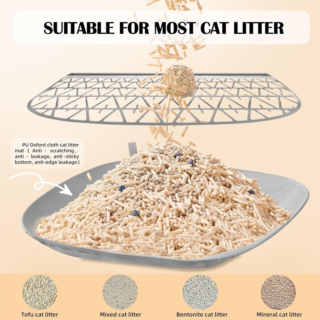 J JORBASADO Self Cleaning Litter Box 65L+9L Automatic Cat Litter Box Self Cleaning with APP Control for Multiple Cats Families Safety Protection