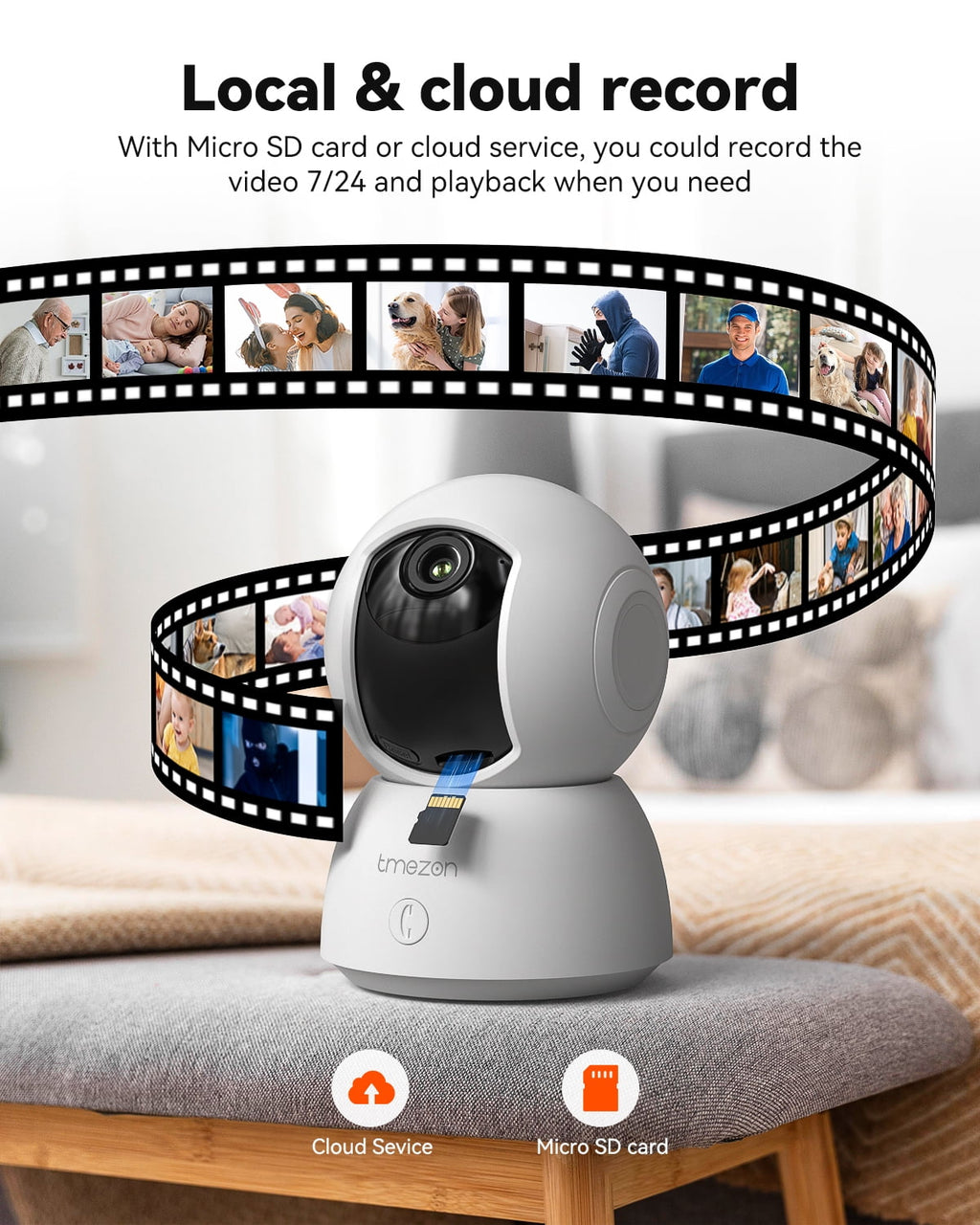 TMEZON Video Pet Dog Camera Indoor Two Way Wireless