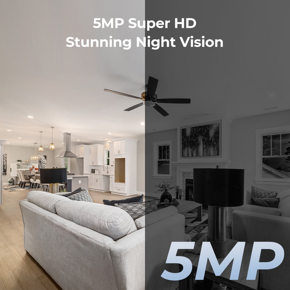 Reolink E1 5MP 2.4/5G Wifi Indoor Security Camera PTZ Human/Pet AI Ideal for Baby Monitor Smart Home