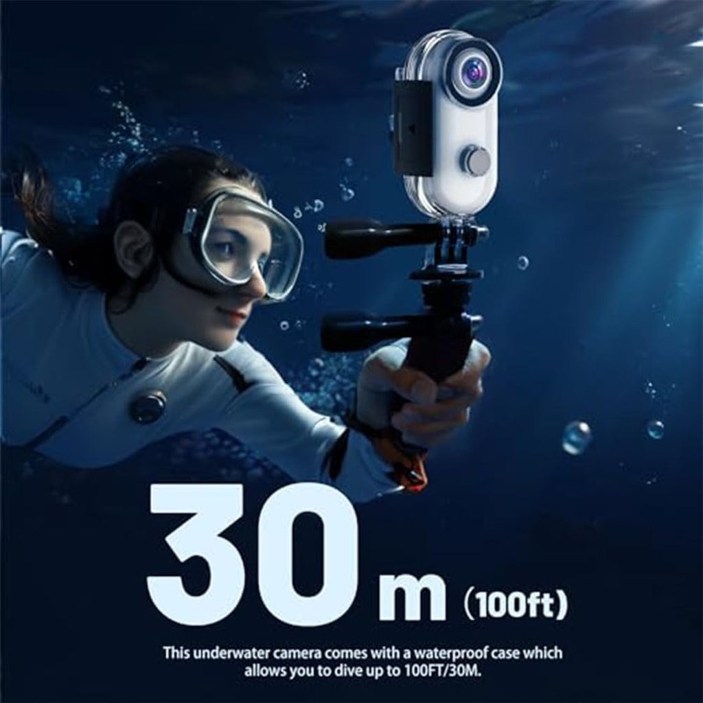 HD Action Camera,Motorcycle Camera,Pov Pro| Maximum 180-Minute Battery Life, 4K/1080P Magnetic Hands Free Body Cameras for Cycling, Diving, Vlogging and Pet Recording