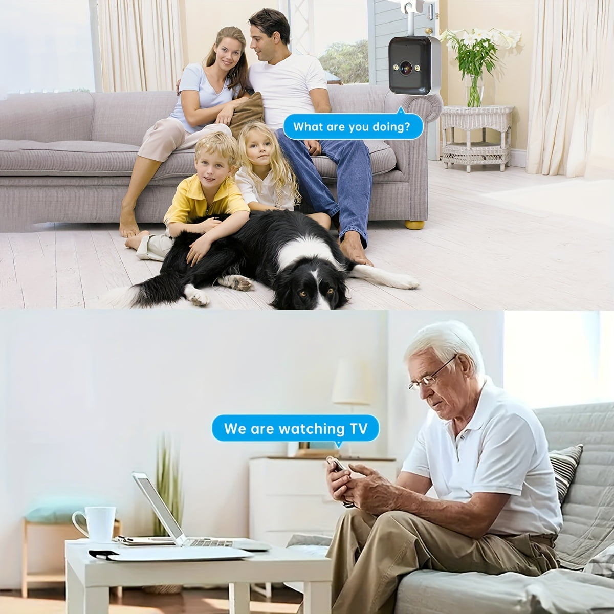 1080P HD Wireless Security Camera with Two-Way Audio, Built-in AP Hotspot for Remote Viewing Without Internet, Ideal for Baby/Elderly/Pet Monitoring - Perfect Gift for Halloween, Christmas & New Year