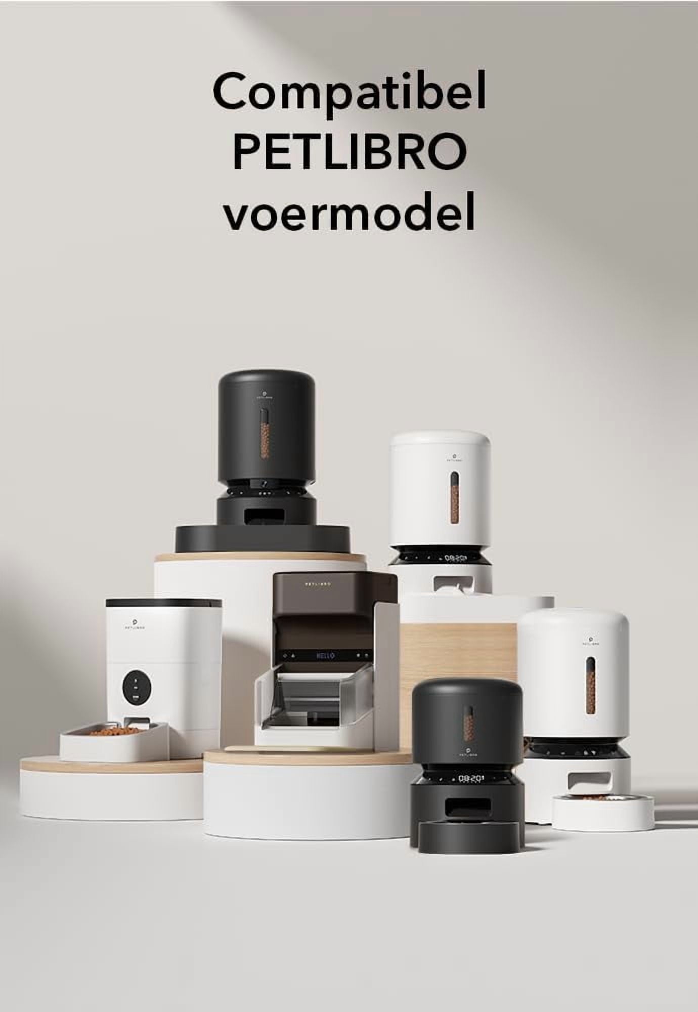 Petlibro RFID Cat Feeder, HYZ01 5G Wi-Fi Pet Feeder, 3L One Auto Cat Feeder App Control with Collar Tag Sensor, Tag Activated Cat Food Dispenser, Pet Food Desiccant Bags