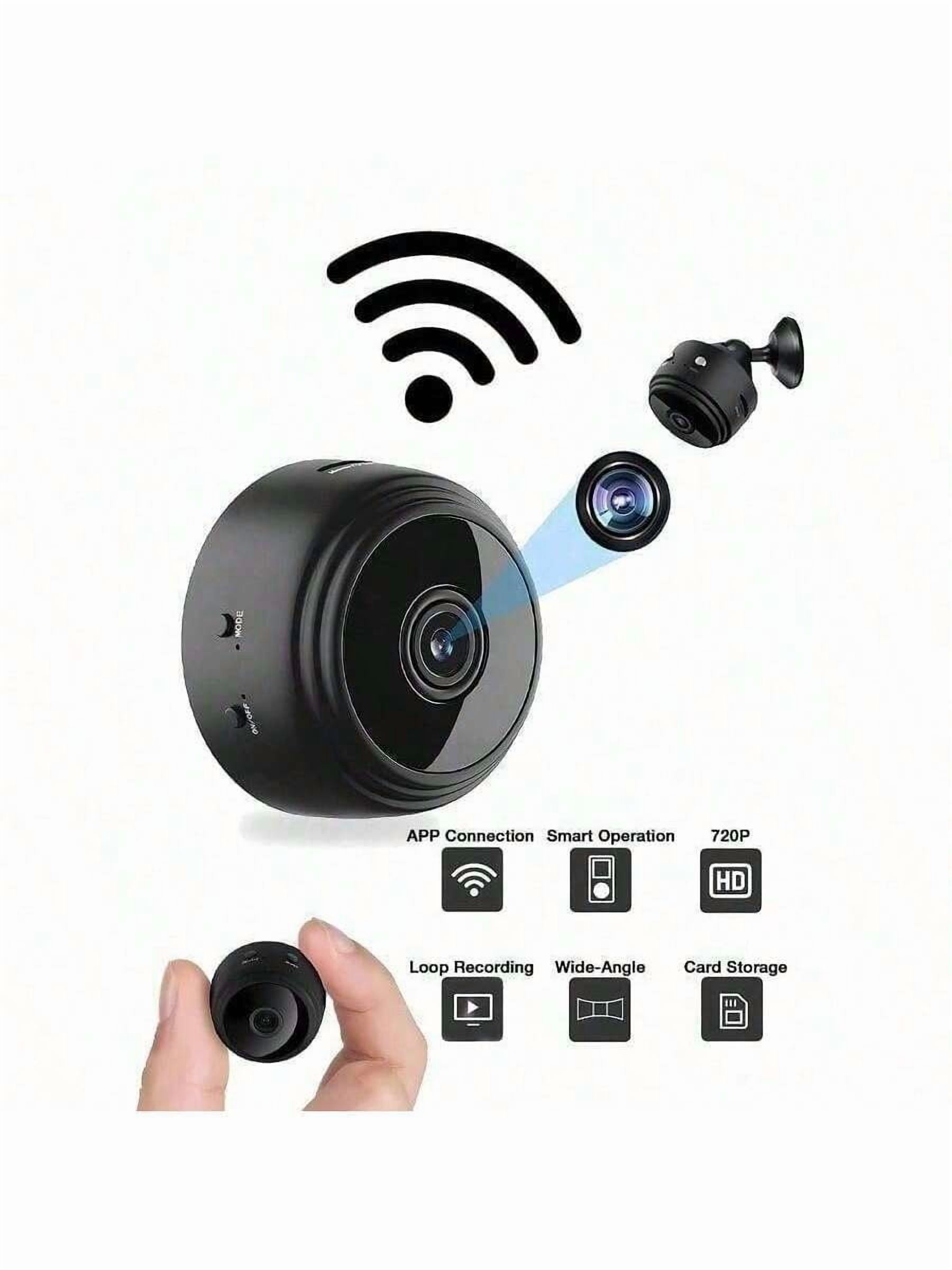 GENAI 1/2/4pcs Home Security Camera -720P WiFi Nanny Cam With Night Vision, Motion Detection, And Home Security For Indoor Outdoor Pet Monitoring - Compact And Discreet Design (Support 2.4GWIFl Only)
