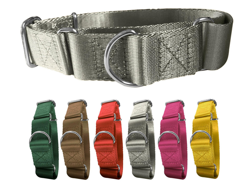 K-9 Beltz Dog Collar, Martingale, Wide 1.5" 3.8 cm, Nylon Slip Collar X-Large (21" - 31") 53 - 78.7 cm)