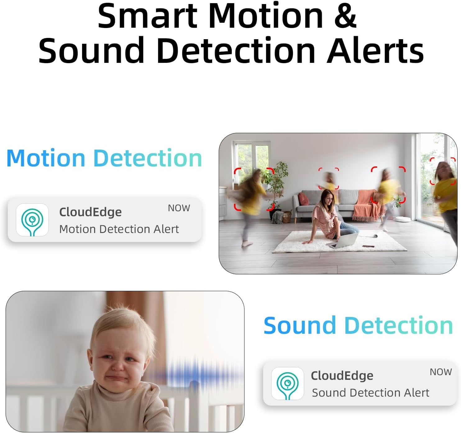 Pan/Tilt Security Camera for Baby Monitor,2K Indoor Cam 360° View, Dog/Pet Camera 5G/2.4G, Smart Motion Tracking& Sound Detection, 2-Way Audio, Night Vision