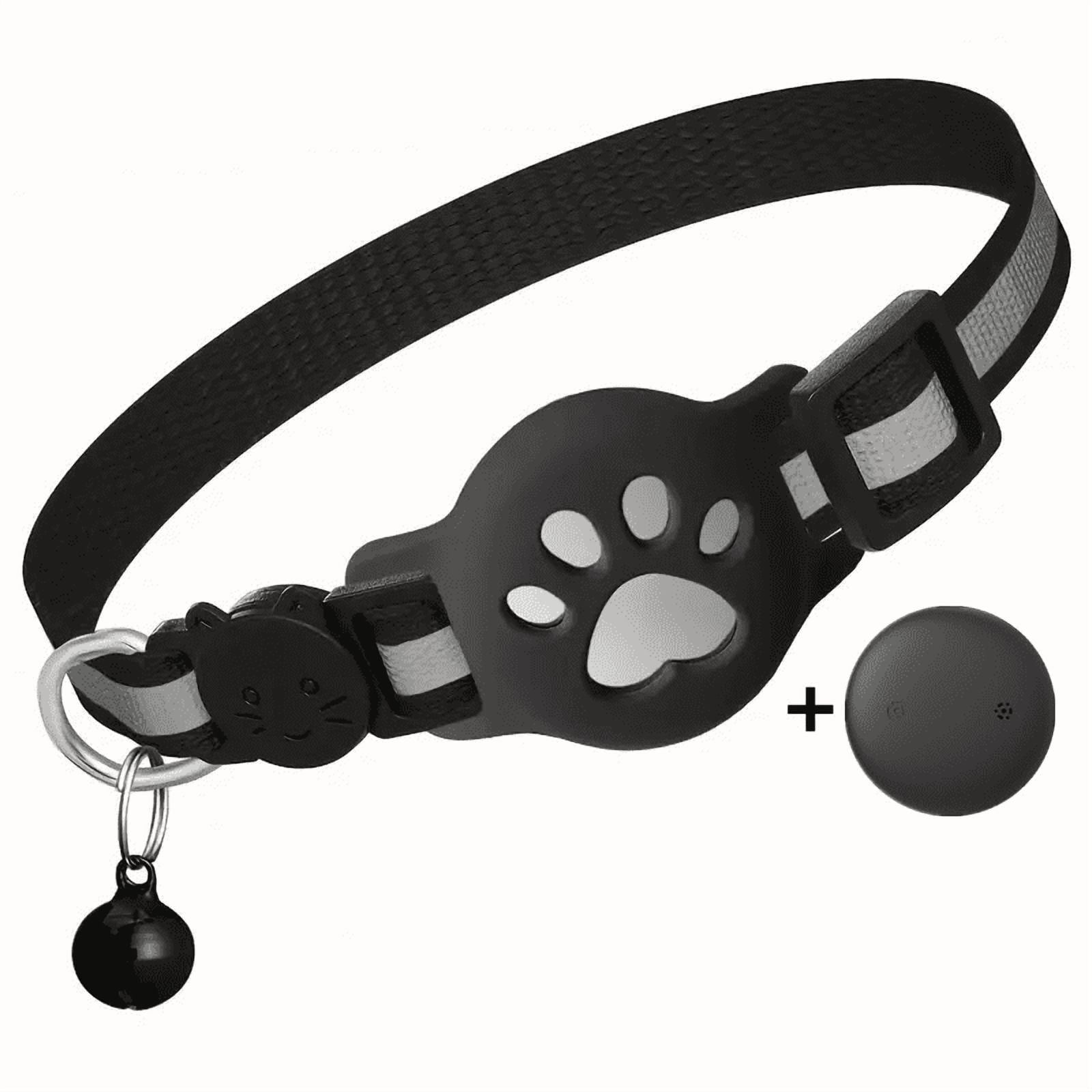 Cat Tracker GPS Collar for Cats (Only iOS) Electronic Pet Locator Waterproof Compatible with Apple Find My No Monthly Fee Advanced Tracking Solution Smart Collar for Pet Safety Ideal Small Large Cats