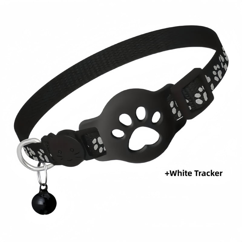 Cat Tracker GPS Collar for Cats (Only iOS) Electronic Pet Locator Waterproof Compatible with Apple Find My No Monthly Fee Advanced Tracking Solution Smart Collar for Pet Safety Ideal Small Large Cats