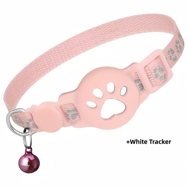 Cat Tracker GPS Collar for Cats (Only iOS) Electronic Pet Locator Waterproof Compatible with Apple Find My No Monthly Fee Advanced Tracking Solution Smart Collar for Pet Safety Ideal Small Large Cats