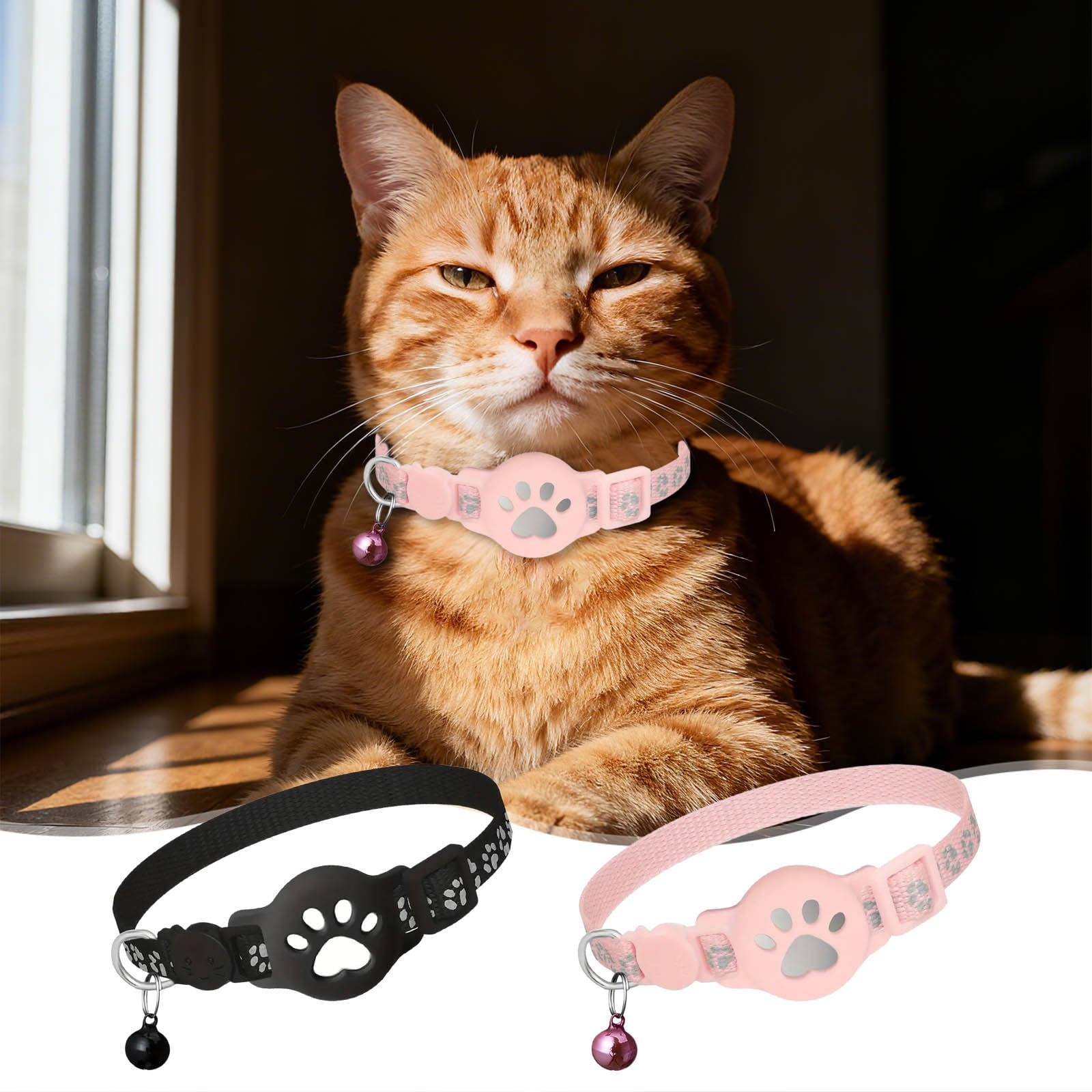 Cat Tracker under $5! Xqxayjr Cat GPS Tracker Collar for Android, Waterproof Pet Locator No Monthly Fee, Smart Tracking Collar for Outdoor Cats