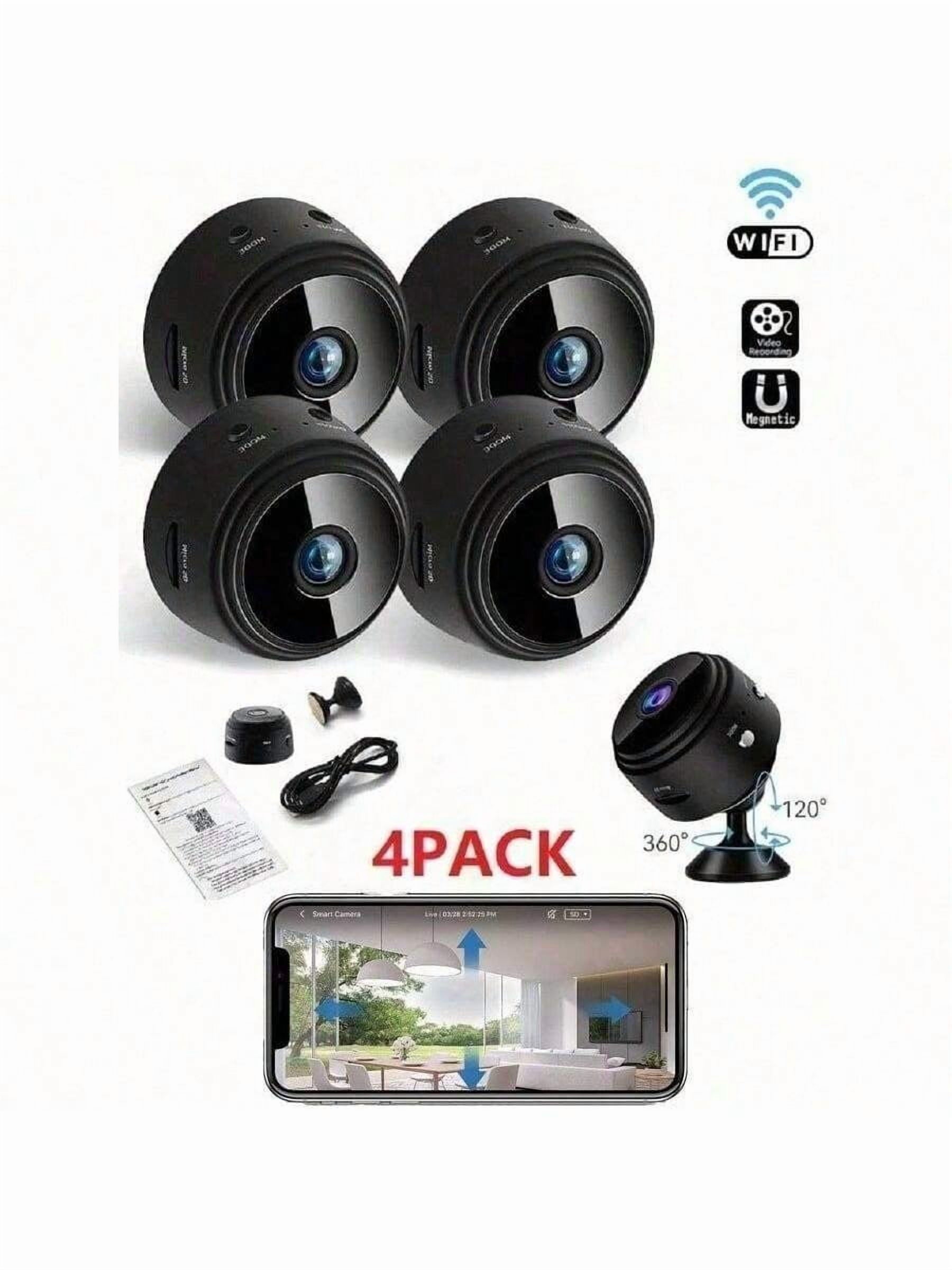 GENAI 1/2/4pcs Home Security Camera -720P WiFi Nanny Cam With Night Vision, Motion Detection, And Home Security For Indoor Outdoor Pet Monitoring - Compact And Discreet Design (Support 2.4GWIFl Only)