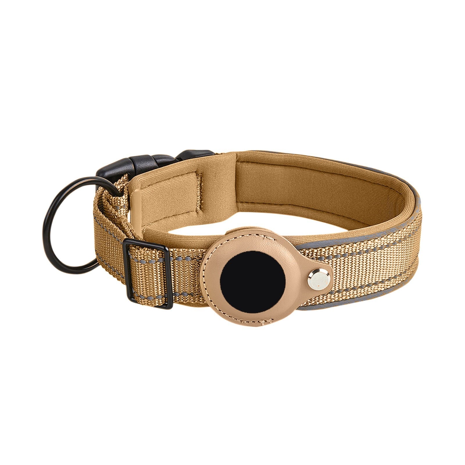 GPS Tracking & Calming Dog Collar,Reflective Dog Positioning Collar GPS Medium And Large Dog Non-strangle Neck Ring Pet Tracking Anti-lost Collar Traction Rope(L,Red)