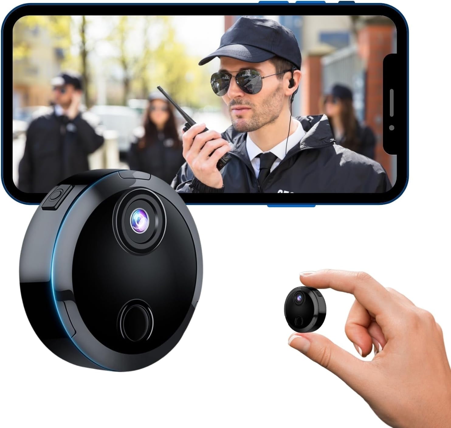 Matxabr HD 1080P Hidden Camera, Surveillance Security Camera with Motion Detection and Night Vision, Wireless WiFi Camera, Indoor Camera, Mini Camera for Pets, Sports, Baby and Nanny