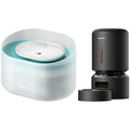 Petlibro 2.1G/8L Anti- Splash Capsule Dog Water Fountain & 5L Granary Automatic Feeder Bundle-Fountain with Quiet Pump for Medium/Large Dogs + Auto Feeder with Timed Scheduling.
