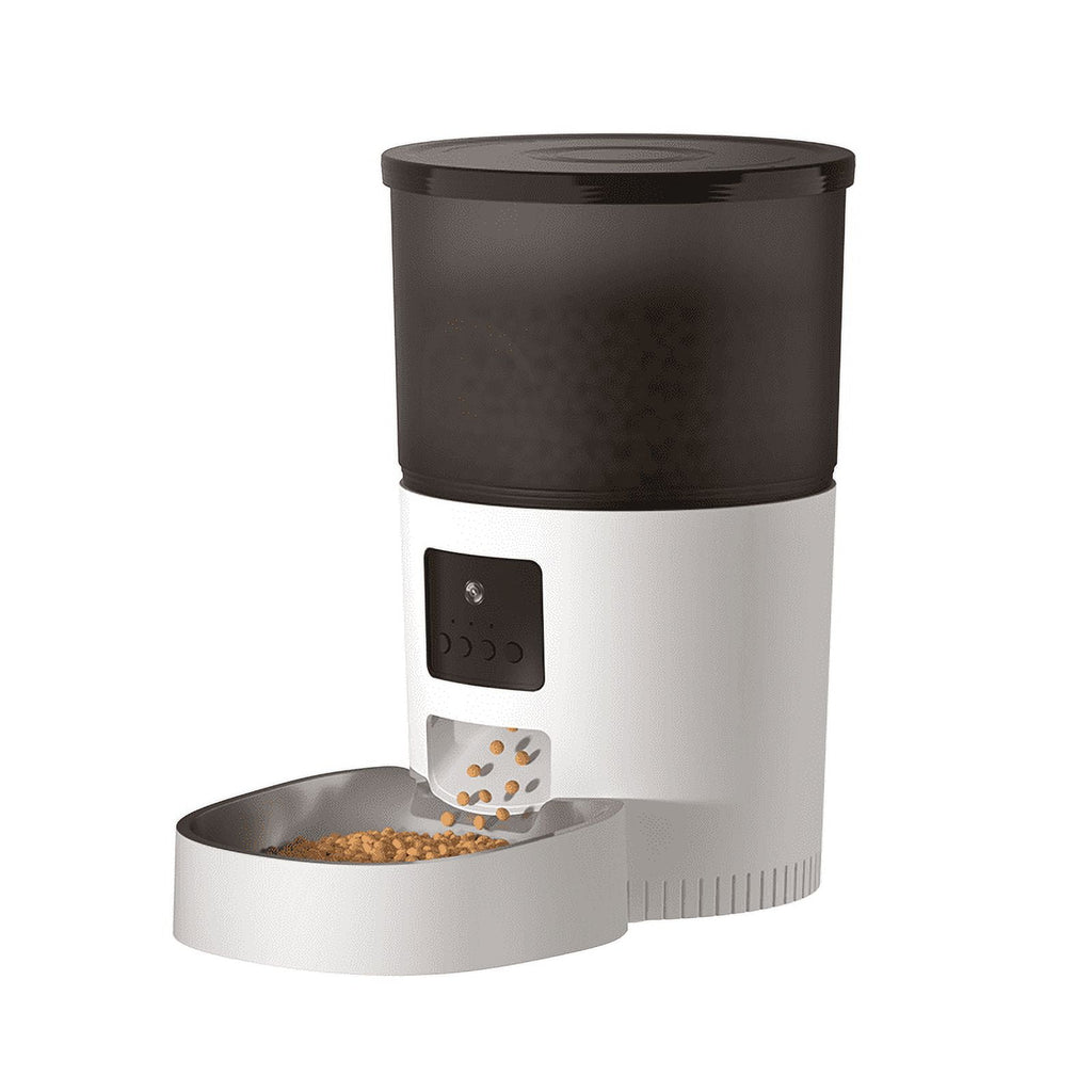 ROJECO 3L Automatic Cat Feeder With Camera Video Cat Food Dispenser Pet Smart Voice Recorder Remote Control Auto Feeder For Cat Dog