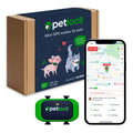 Small GPS Cat and Dog Tracker from Petloc8 - Fits on your Dog or Cat Collar, Long Battery Life, Waterproof, Geofencing and Pet Location History, Subscription is Required