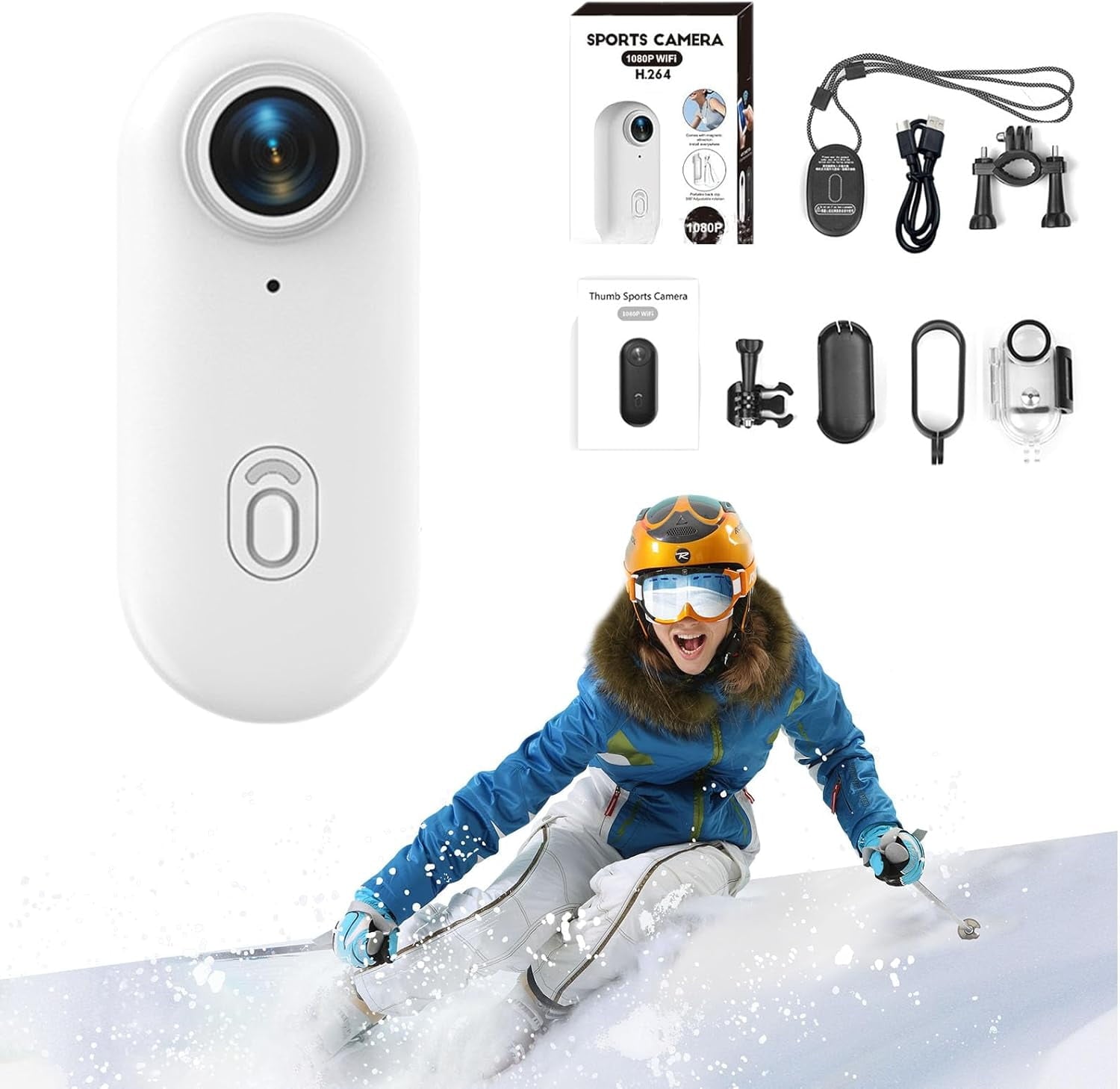 Treklon POV Camera, Treklon 4s Body Cam – 4k Wearable Body Camera with Magnetic & Clip Mount, Waterproof Action Camera for Cycling, Hiking, Diving, Pet POV, No Monthly Fees (Black 1080P, Full Kit)