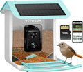 VIVOSUN 2.5L Smart Bird Feeder with Camera, 1080P HD WiFi Camera, Auto Capture Bird Videos & APP Share with 128G TF Card