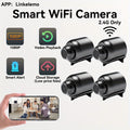 Wireless Camera, Mini Nanny Cam Smart Home, Small Indoor Outdoor Camera with Remote View, Compatible with Android and iOS, Baby, Pet Monitor(4PCS)