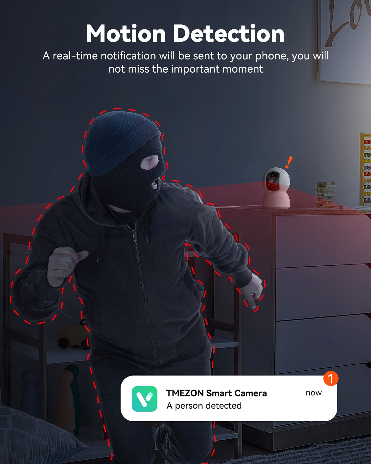 TMEZON Video Pet Dog Camera Indoor Two Way Wireless