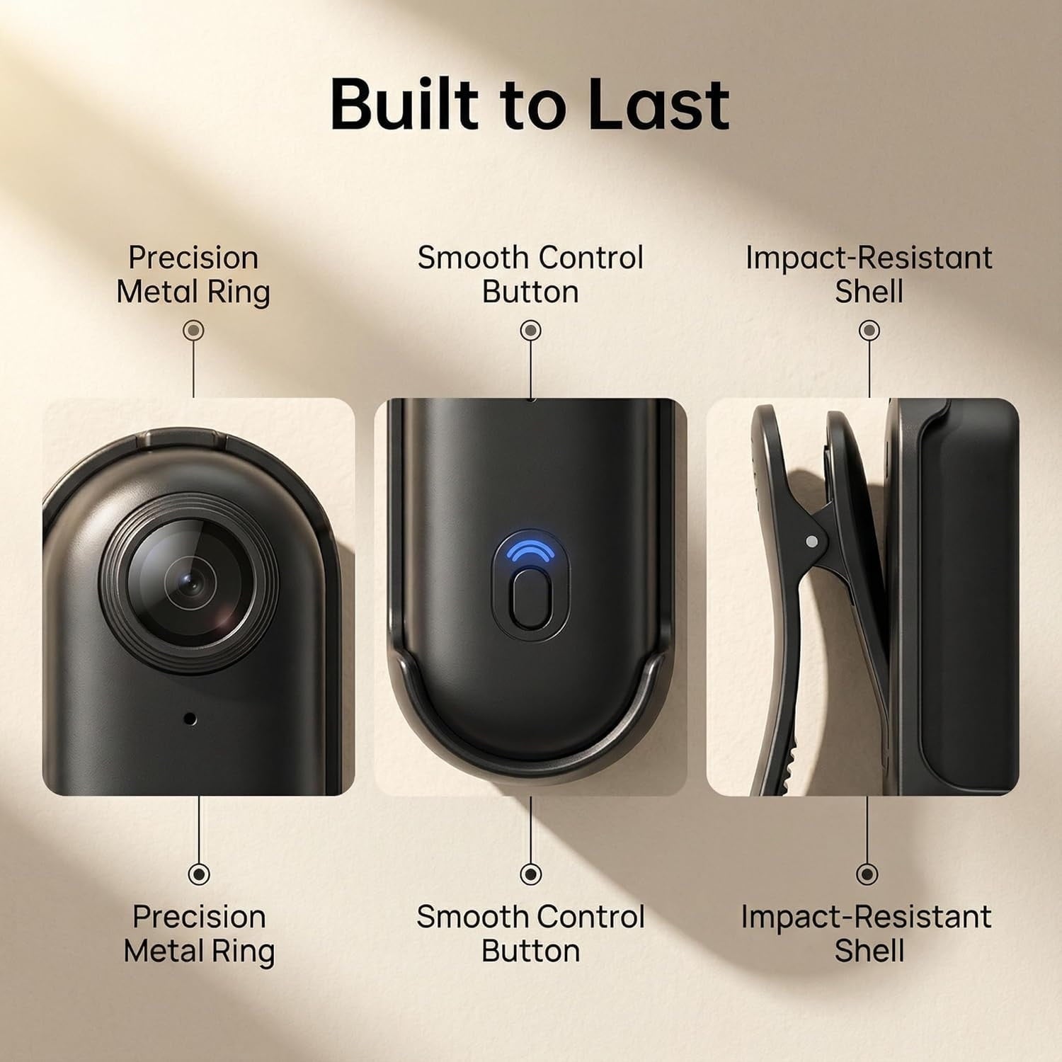 4K Mini Action Camera, Included 128GB Card, Wearable Camera with 360°Rotatable Clip & Magnetic Clip, for Lecture, Traveling, Pet Walking and Outdoors Activities