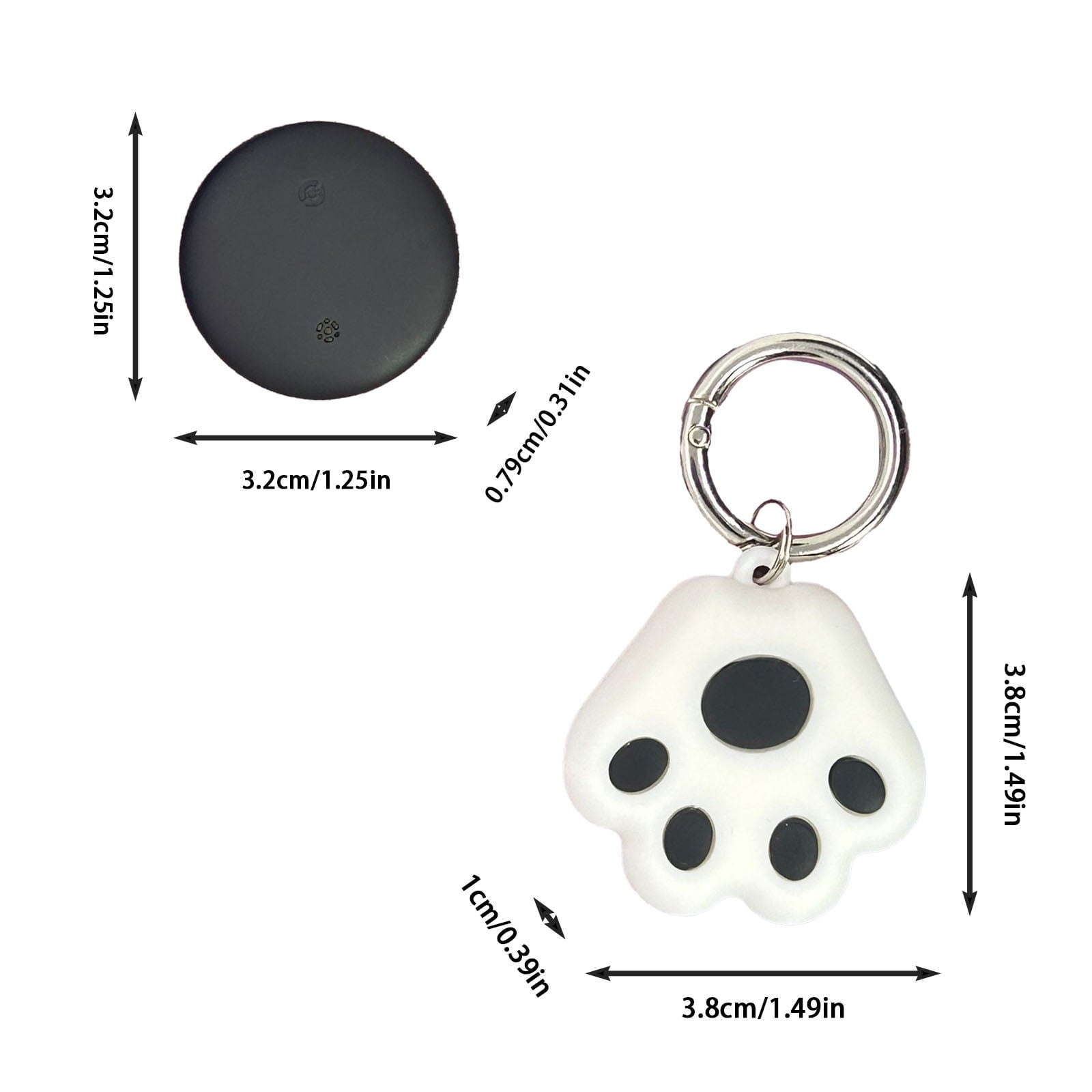 Cat Tracker Mini Tracker for Pets Android Smart Pet Tracker Location Tracking Works Worldwide with Any Collar No Other Fees - No Collar