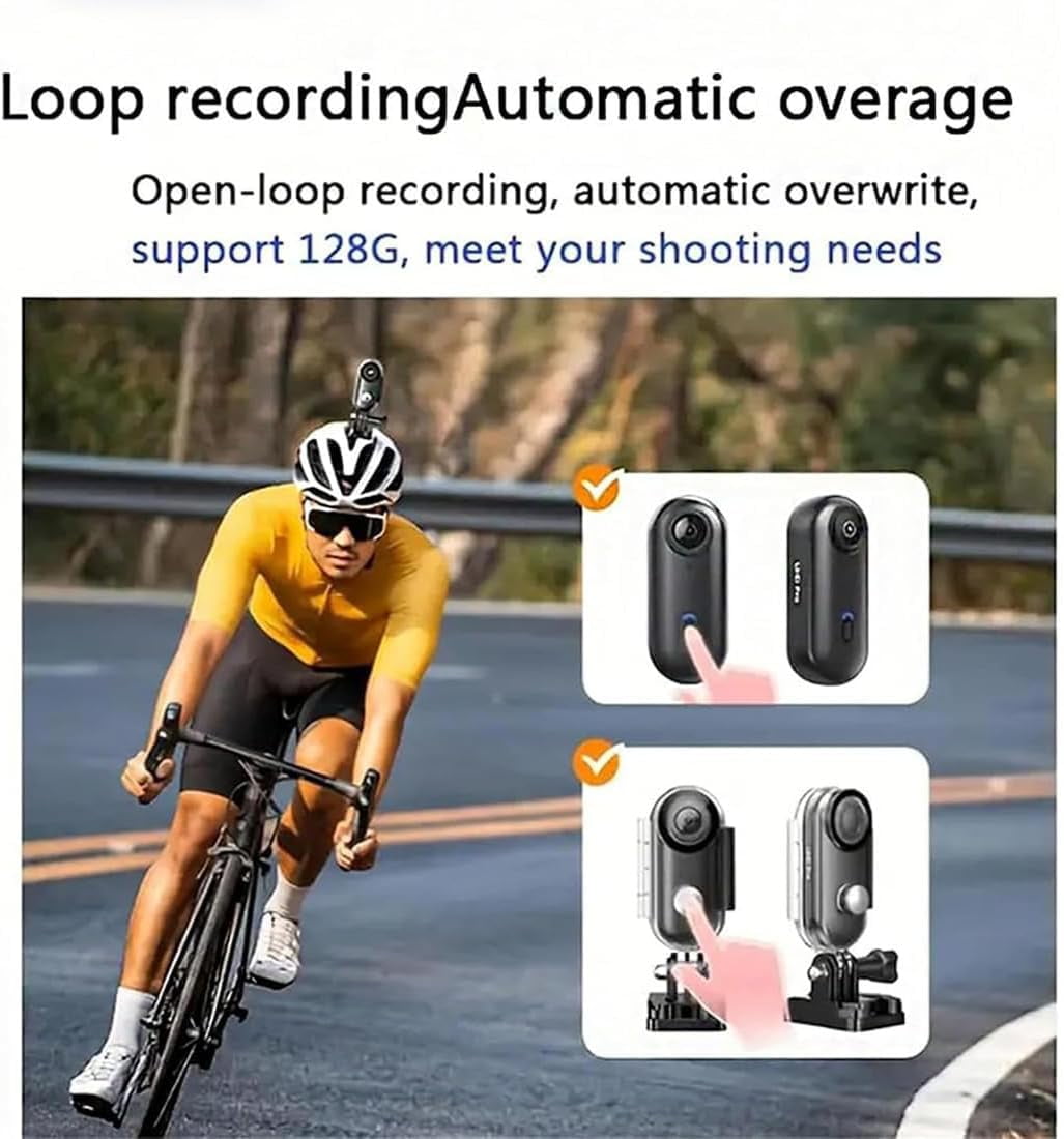 HD Action Camera,Motorcycle Camera,Pov Pro| Maximum 180-Minute Battery Life, 4K/1080P Magnetic Hands Free Body Cameras for Cycling, Diving, Vlogging and Pet Recording