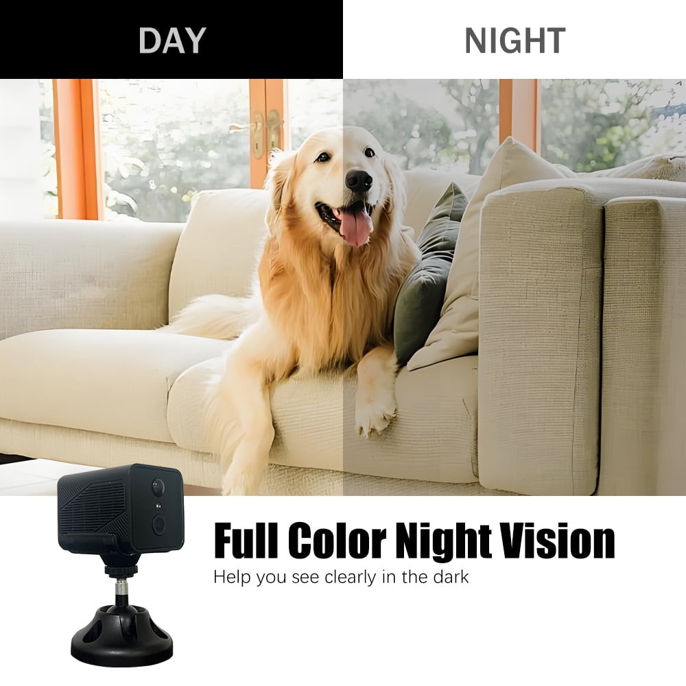 1080P Indoor Home Security Camera with Phone App, 2.4G WiFi Pet Camera with Audio & Night Vision, Baby Monitor with Speaker