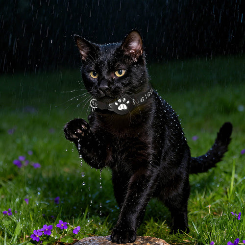 4 Pcs Android GPS Cat Tracker Collar Waterproof Pet Locator No Monthly Fee Smart Safety Device for Outdoor Cats