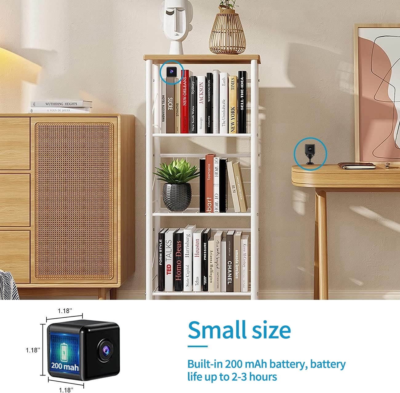 X9 1080p Mini Camera Home Small Wireless Wifi Cameras Outdoor Upgraded Pet Motion Detection Security Alerts Night Vision Cam