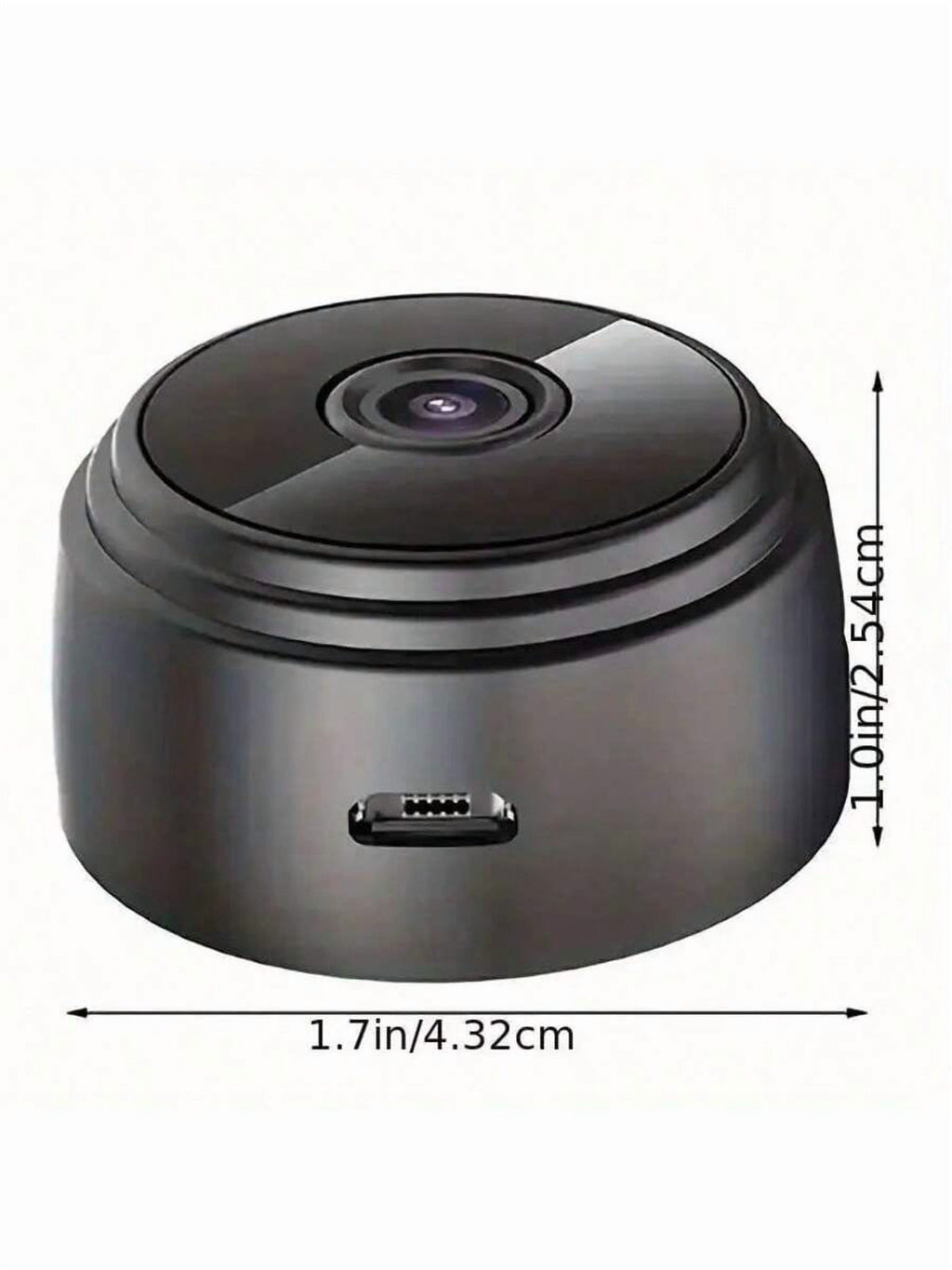 GENAI 1/2/4pcs Home Security Camera -720P WiFi Nanny Cam With Night Vision, Motion Detection, And Home Security For Indoor Outdoor Pet Monitoring - Compact And Discreet Design (Support 2.4GWIFl Only)