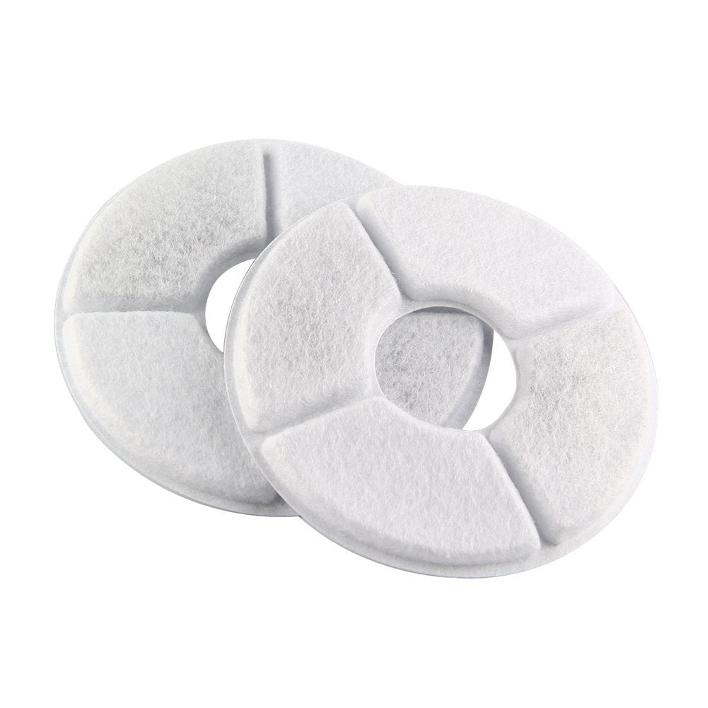 BeaconPet Upgrade Visible Water Level, 1.6L Pet Water Fountain Flower Style Automatic Electric Circulating Pet Water Fountain Dogs / Cats Drinking Bowl Water Dispenser with Filter + Flower Mat